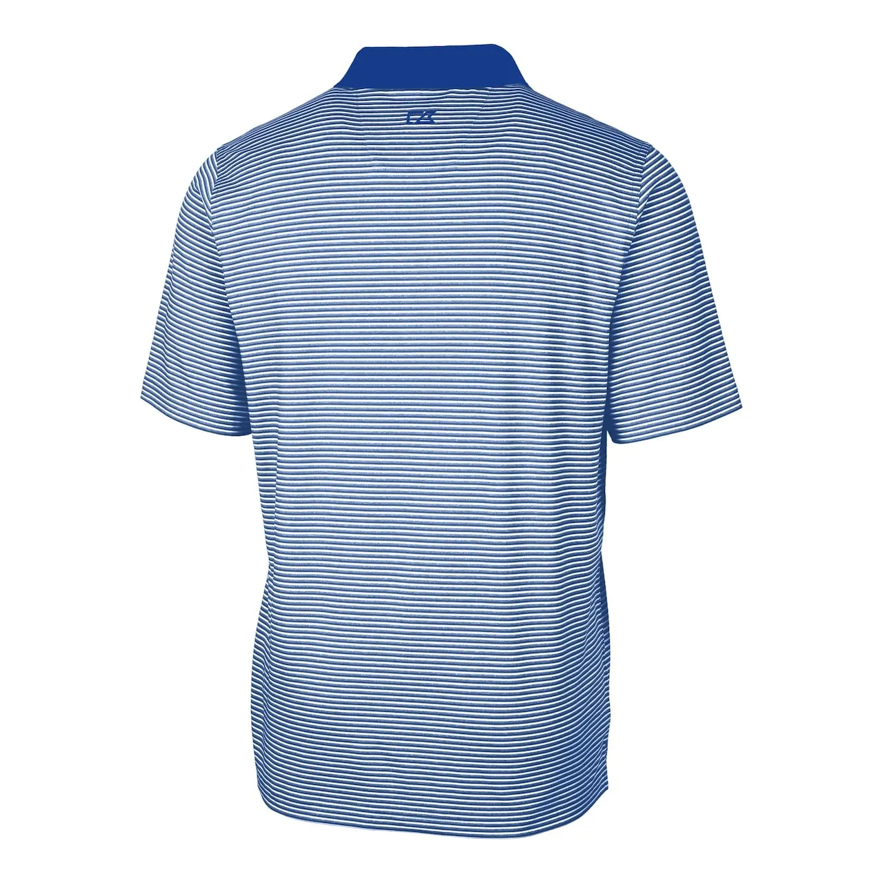 Men's Kansas City Royals Cutter & Buck Royal Forge Tonal Stripe Stretch Polo - Image 3