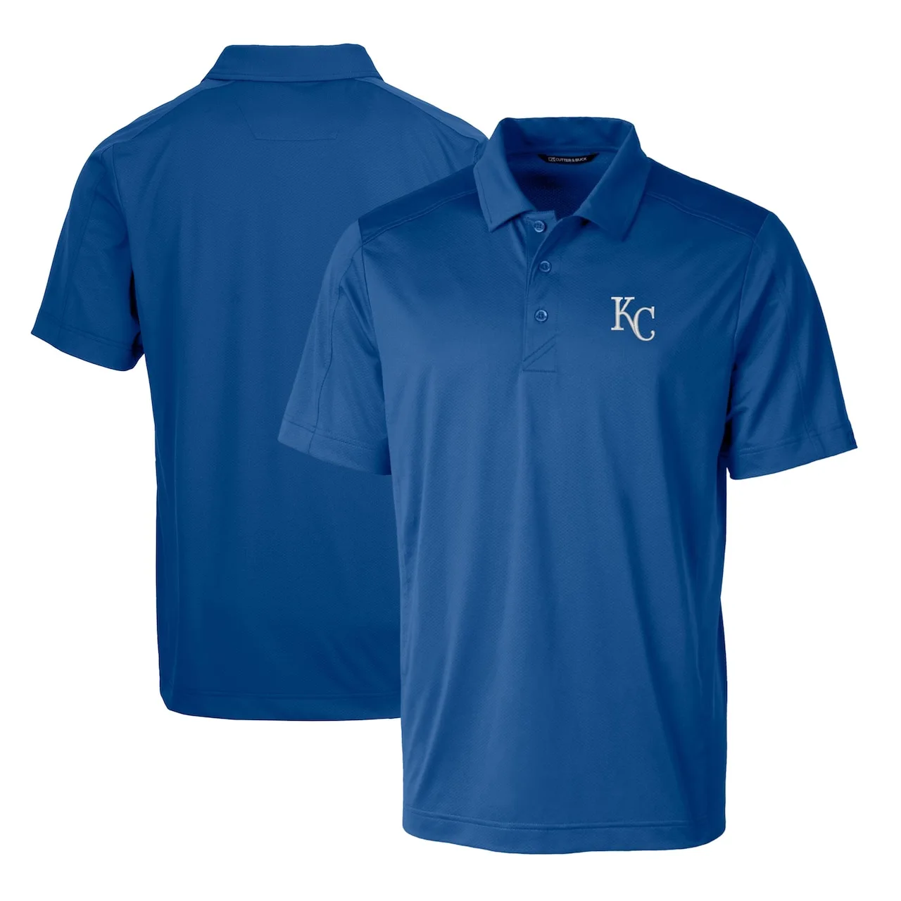 Men's Kansas City Royals Cutter & Buck Royal Prospect Textured Stretch Polo