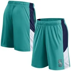 Men's Seattle Mariners Fanatics Branded Aqua Primary Logo Shorts