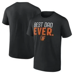 Men's Baltimore Orioles Fanatics Branded Black Best Dad Ever T-Shirt
