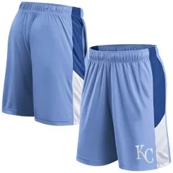 Men's Kansas City Royals Fanatics Branded Light Blue Primary Logo Shorts
