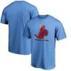 Men's St. Louis Cardinals Fanatics Branded Light Blue Cooperstown Collection Forbes Team T-Shirt