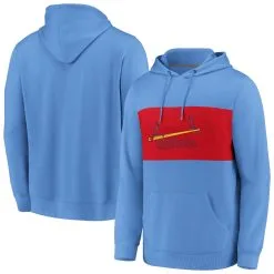Men's St. Louis Cardinals Fanatics Branded Light Blue True Classics Faux Cashmere Pullover Hoodie
