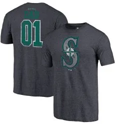 Men's Seattle Mariners Fanatics Branded Navy 2019 Father's Day Greatest Dad Tri-Blend T-Shirt