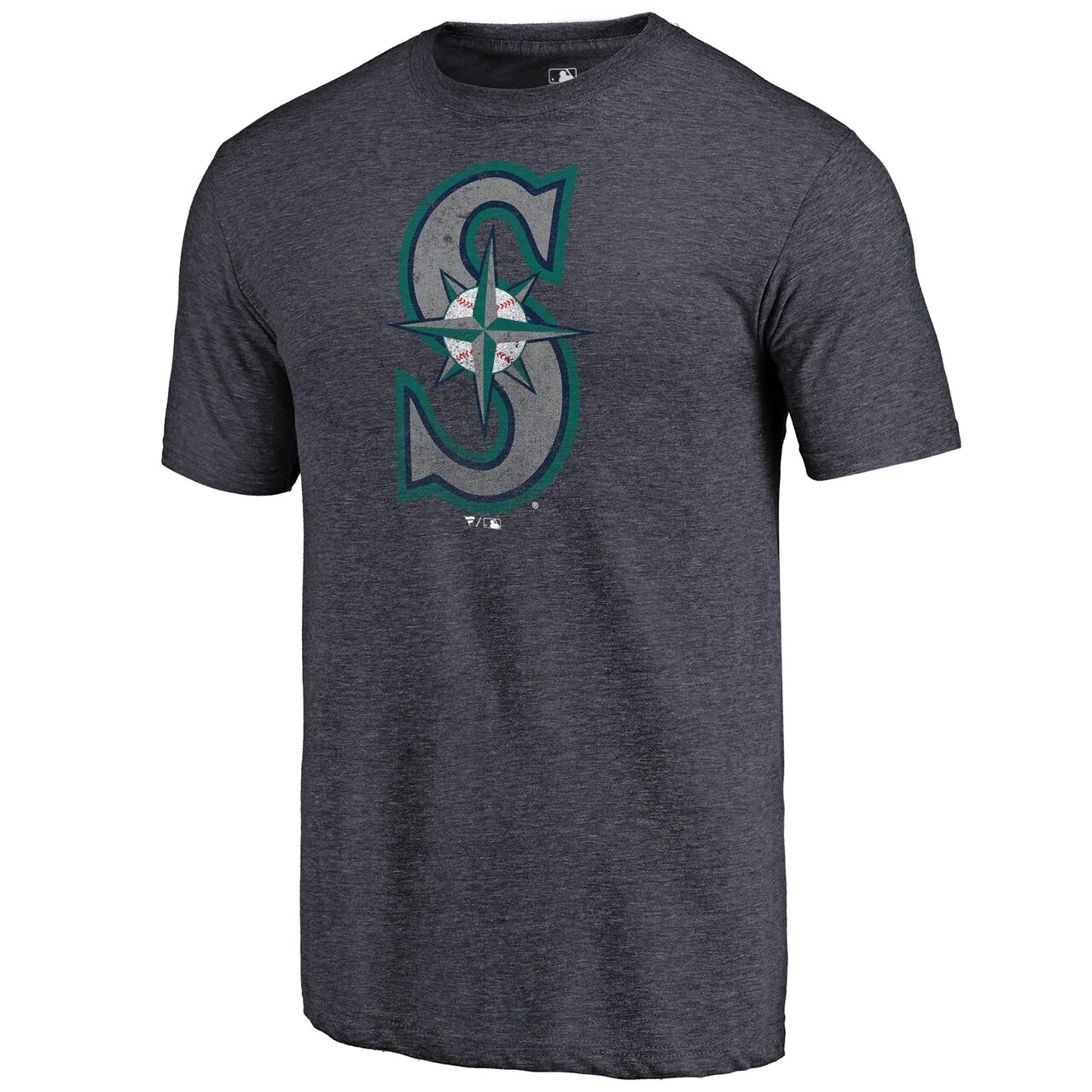 Men's Seattle Mariners Fanatics Branded Navy 2019 Father's Day Greatest Dad Tri-Blend T-Shirt - Image 2