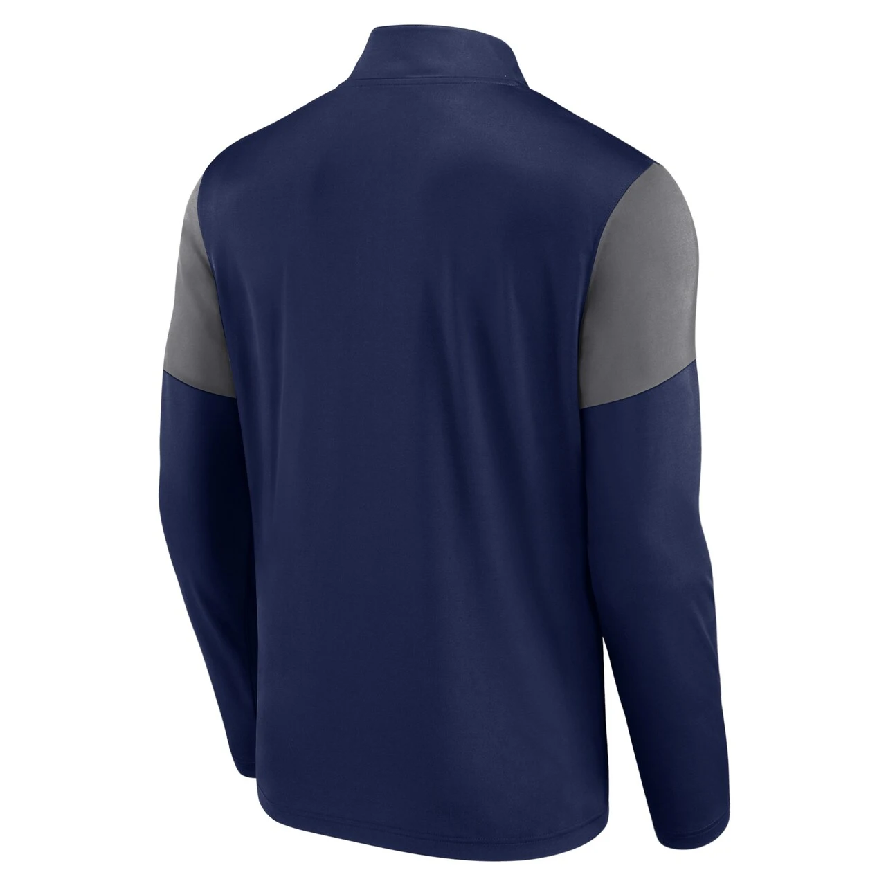 Men's Seattle Mariners Fanatics Branded Navy Logo Quarter-Zip Top - Image 3