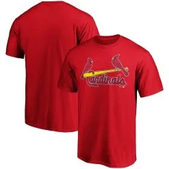 Men's St. Louis Cardinals Fanatics Branded Red Official Wordmark T-Shirt