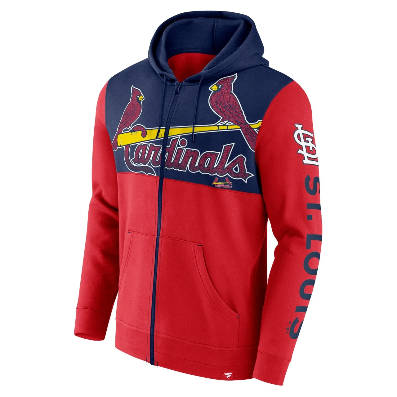 Men's St. Louis Cardinals Fanatics Branded Red Walk Off Fleece Full-Zip Hoodie - Image 2