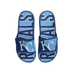 Men's Kansas City Royals FOCO Logo Gel Slide Sandals