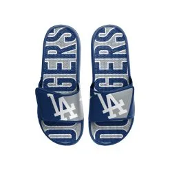 Men's Los Angeles Dodgers FOCO Logo Gel Slide Sandals