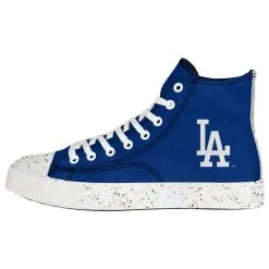 Men's Los Angeles Dodgers FOCO Paint Splatter High Top Sneakers