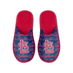 Men's St. Louis Cardinals FOCO Scuff Logo Slide Slippers