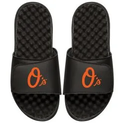 Men's Baltimore Orioles ISlide Black Alternate Logo Slide Sandals