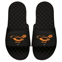 Men's Baltimore Orioles ISlide Black Cooperstown Logo Slide Sandals