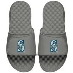 Men's Seattle Mariners ISlide Gray Alternate Logo Slide Sandals