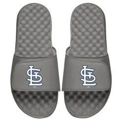 Men's St. Louis Cardinals ISlide Gray Alternate Logo Slide Sandals