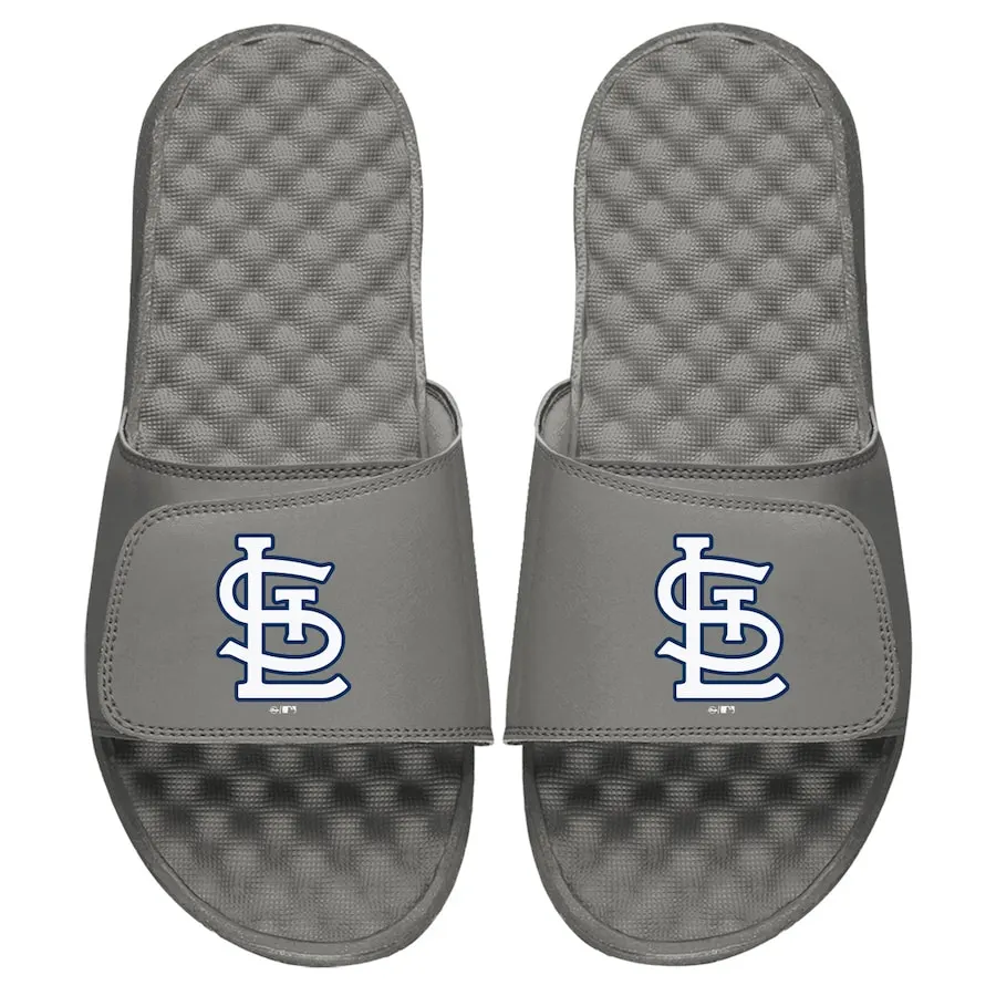 Men's St. Louis Cardinals ISlide Gray Alternate Logo Slide Sandals