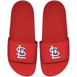 Men's St. Louis Cardinals ISlide Red Primary Motto Slide Sandals
