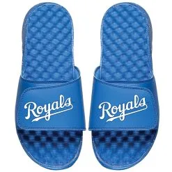 Men's Kansas City Royals ISlide Royal Wordmark Slide Sandals
