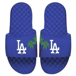 Men's Los Angeles Dodgers ISlide Royal Local City Patch Design Slide Sandals