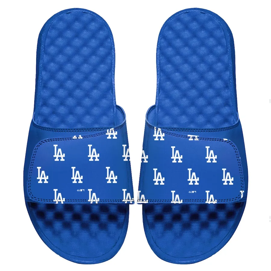 Men's Los Angeles Dodgers ISlide Royal Loudmouth Logo Slide Sandals