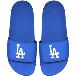 Men's Los Angeles Dodgers ISlide Royal Primary Motto Slide Sandals