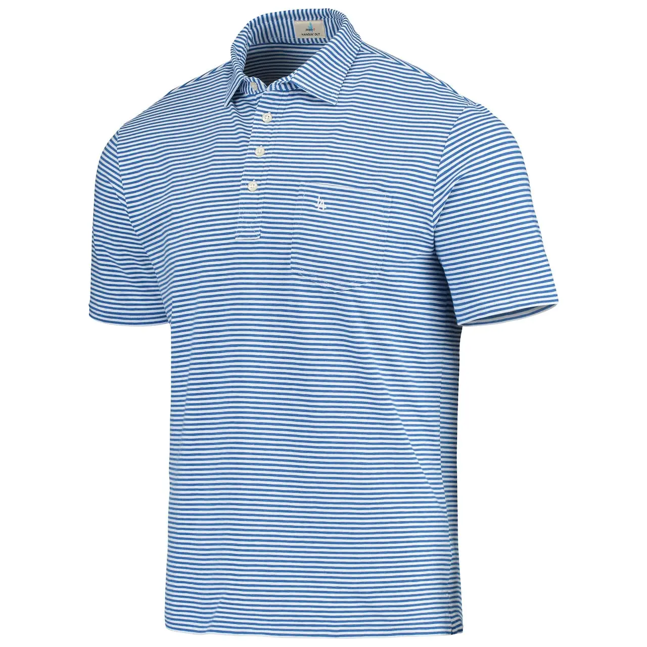 Men's Los Angeles Dodgers Johnnie-O Royal Nelly Striped Polo - Image 2
