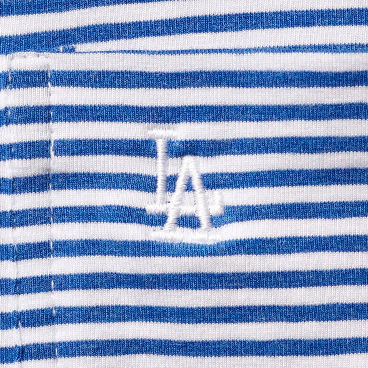 Men's Los Angeles Dodgers Johnnie-O Royal Nelly Striped Polo - Image 4