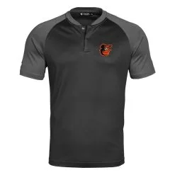 Men's Baltimore Orioles Levelwear Black Blade Polo