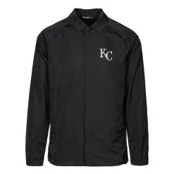 Men's Kansas City Royals Levelwear Black Guru Full-Snap Jacket