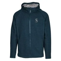 Men's Seattle Mariners Levelwear Navy Durham Full-Zip Hoodie