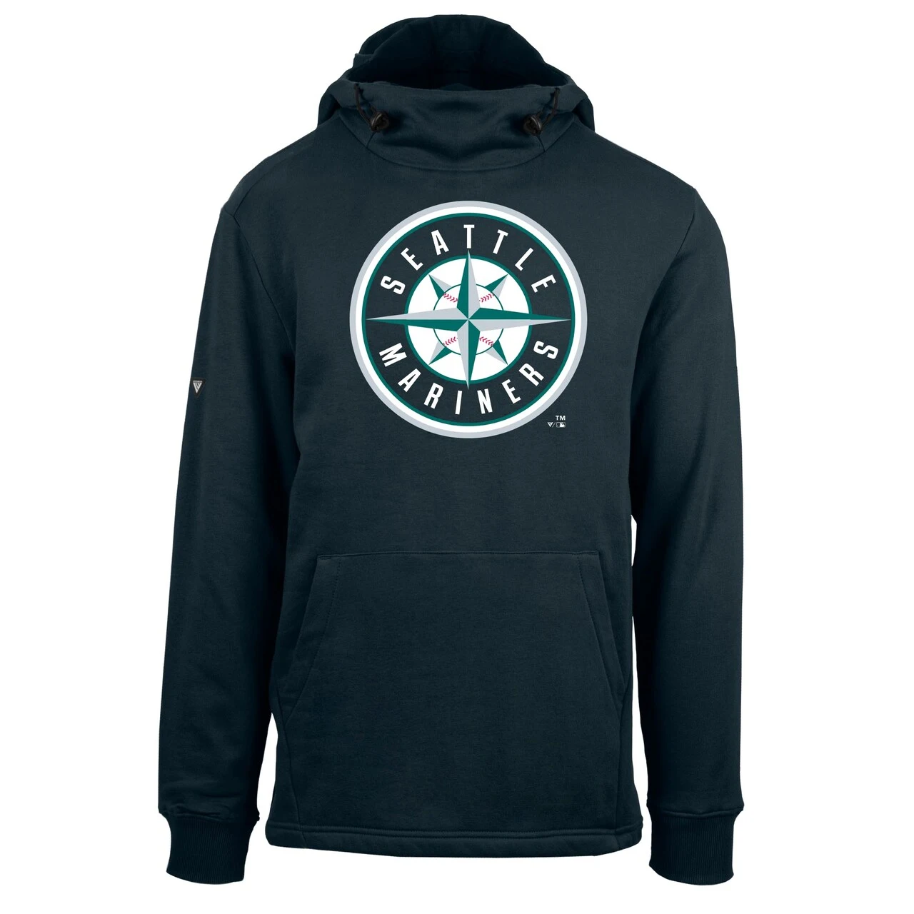 Men's Seattle Mariners Levelwear Navy Shift Sportswear Core Logo Pullover Hoodie - Image 2
