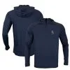 Men's Seattle Mariners Levelwear Navy Zander Insignia Core Quarter-Zip Pullover Hoodie