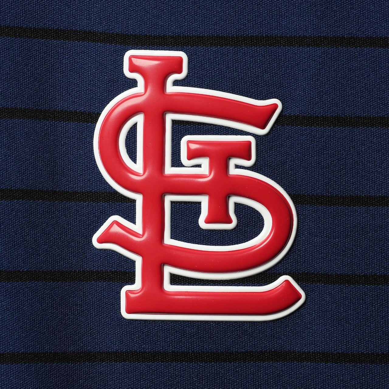 Men's St. Louis Cardinals Levelwear Navy Insignia Pulse Raglan Polo - Image 4