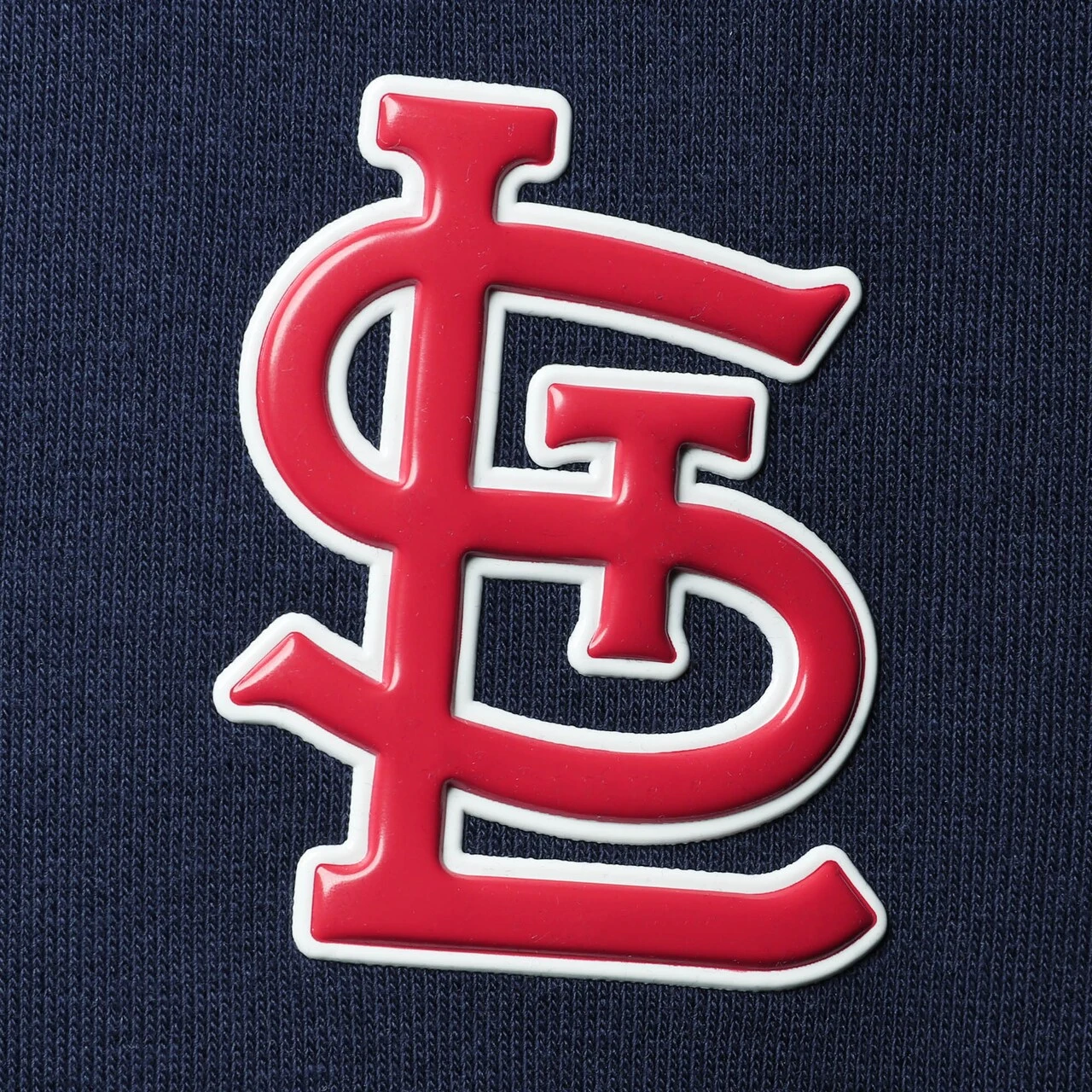 Men's St. Louis Cardinals Levelwear Navy Insignia Recruit Full-Zip Short Sleeve Hoodie - Image 4