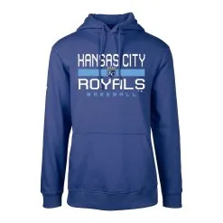 Men's Kansas City Royals Levelwear Royal Podium Dugout Fleece Hoodie