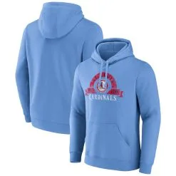 Men's St. Louis Cardinals Majestic Light Blue Utility Pullover Hoodie
