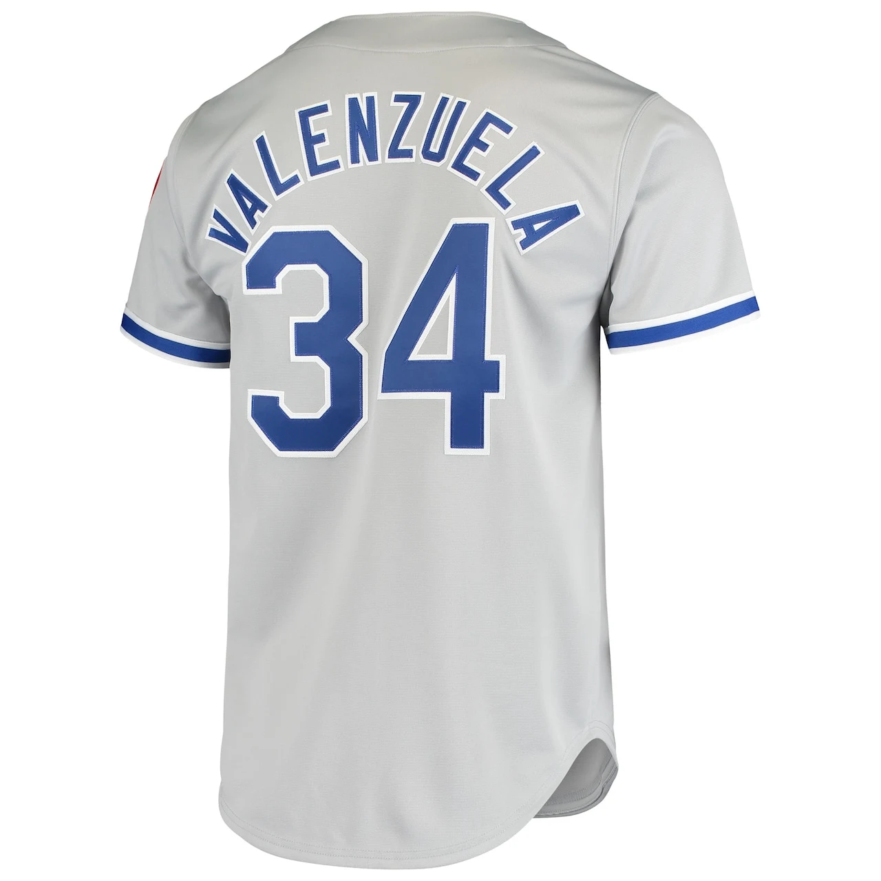 Men's Los Angeles Dodgers Fernando Valenzuela Mitchell & Ness Gray Road 1981 Cooperstown Collection Authentic Jersey - Image 3