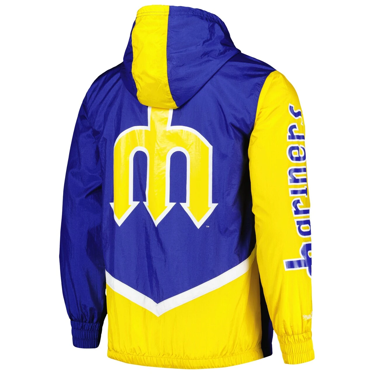 Men's Seattle Mariners Mitchell & Ness Royal Undeniable Full-Zip Hoodie Windbreaker Jacket - Image 3