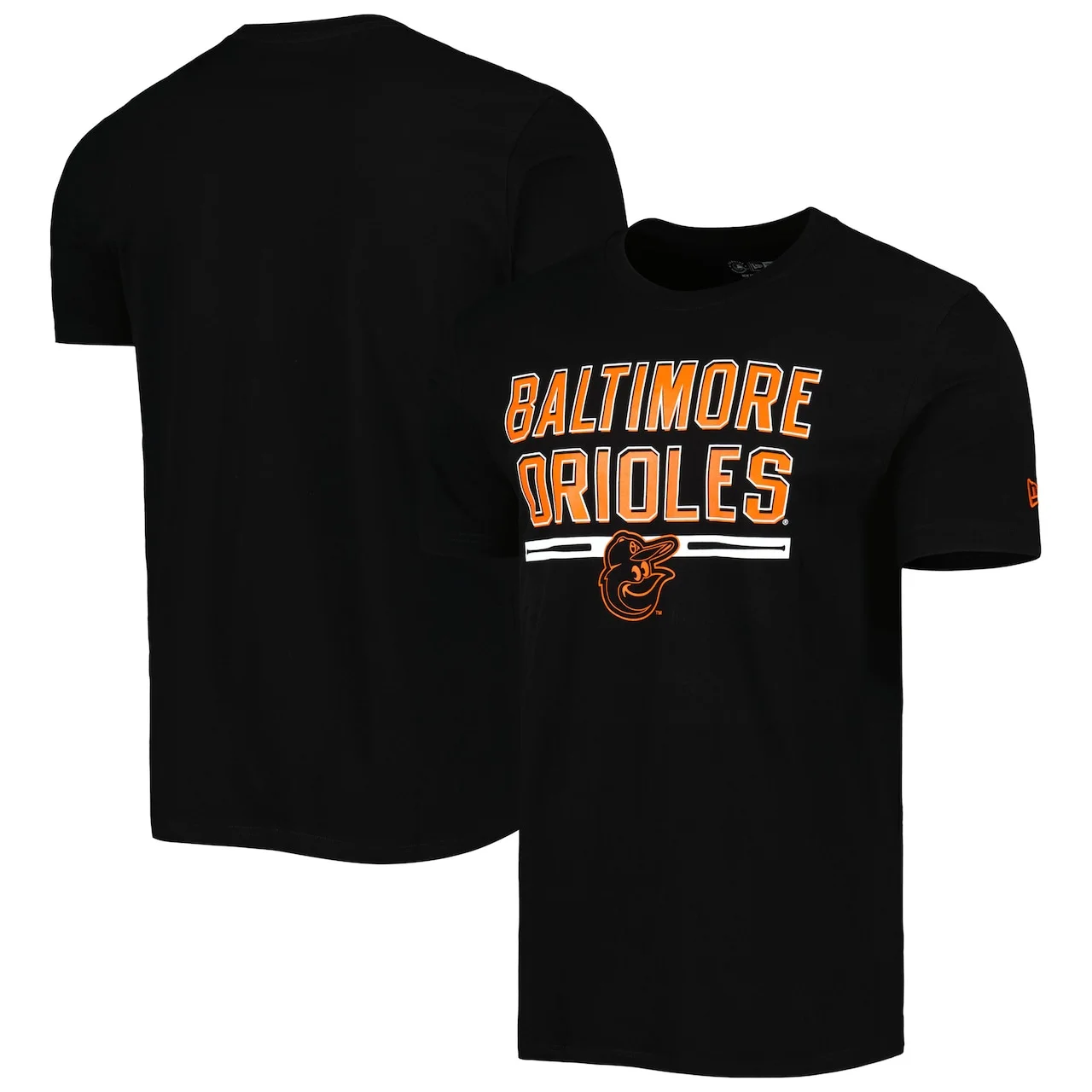 Men's Baltimore Orioles New Era Black Batting Practice T-Shirt