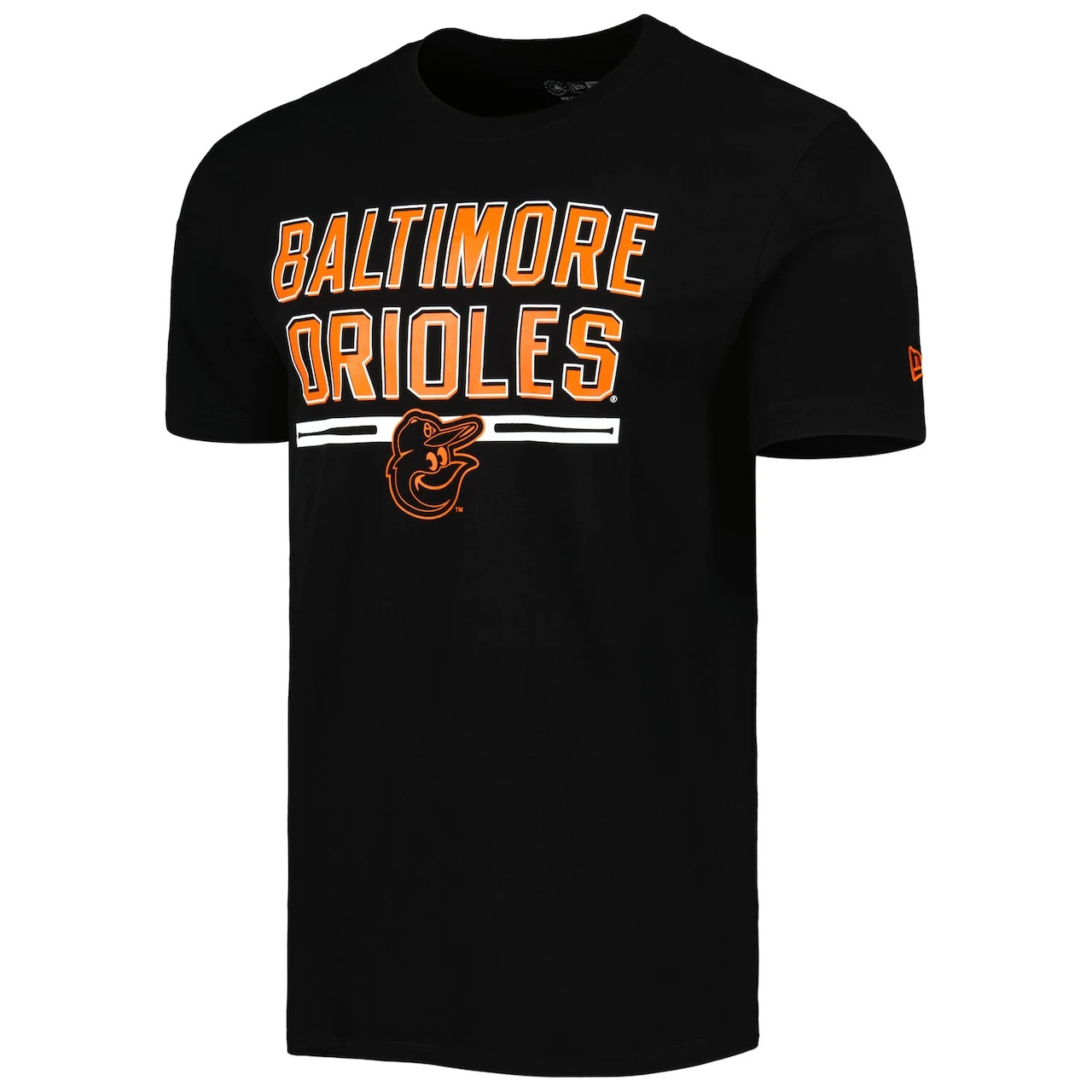 Men's Baltimore Orioles New Era Black Batting Practice T-Shirt - Image 2