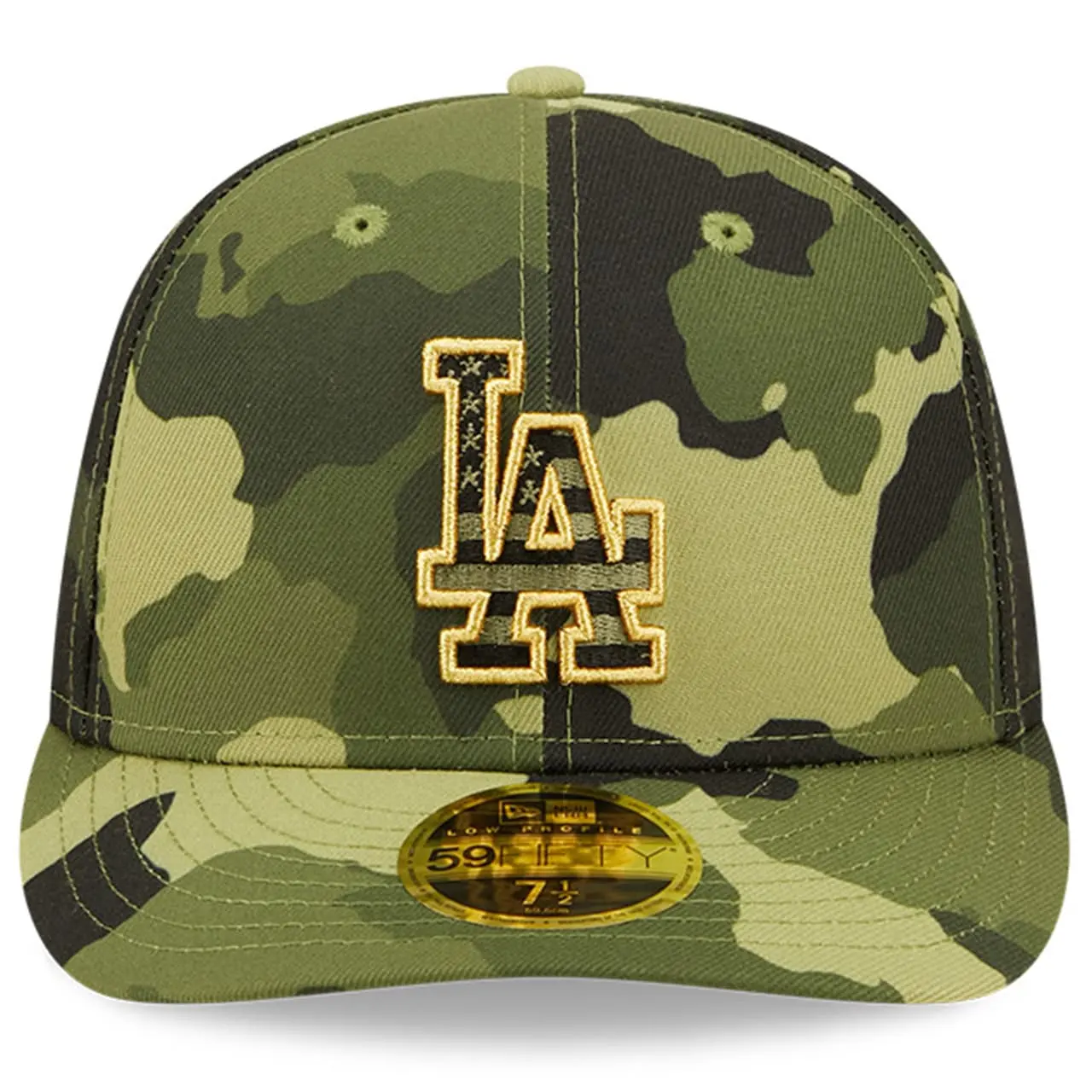 Men's Los Angeles Dodgers New Era Camo 2022 Armed Forces Day On-Field Low Profile 59FIFTY - Image 2