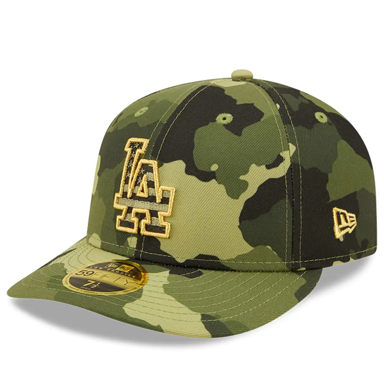 Men's Los Angeles Dodgers New Era Camo 2022 Armed Forces Day On-Field Low Profile 59FIFTY - Image 3