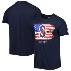 Men's Seattle Mariners New Era Navy 4th Of July Jersey T-Shirt