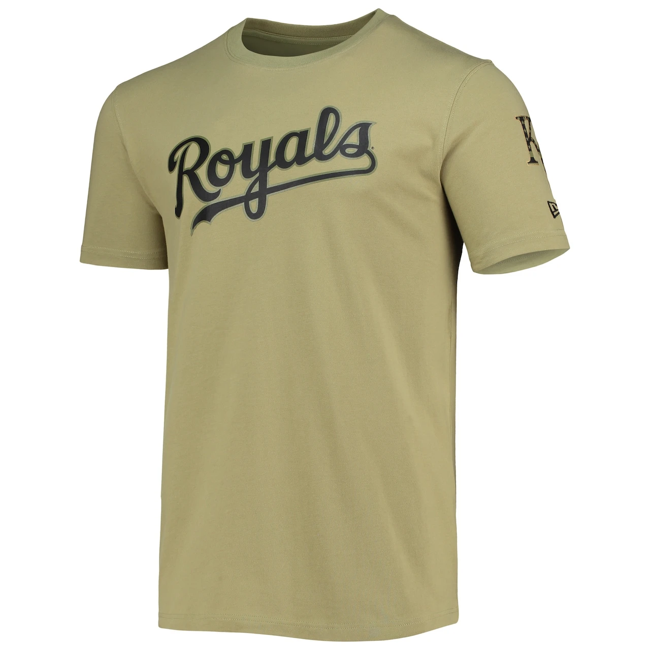 Men's Kansas City Royals New Era Olive Brushed Armed Forces T-Shirt - Image 2