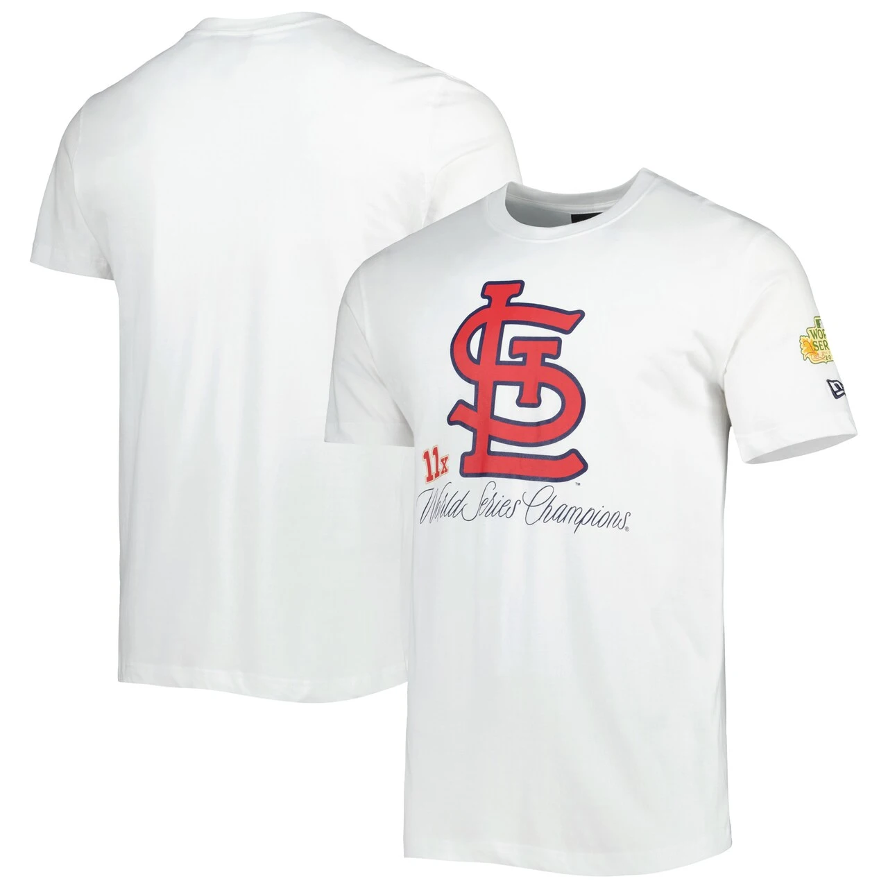 Men's St. Louis Cardinals New Era White Historical Championship T-Shirt