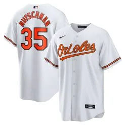 Men's Baltimore Orioles Adley Rutschman Nike White Home Replica Player Jersey