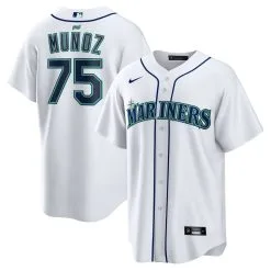 Men's Seattle Mariners Andrés Muñoz Nike White Home Replica Player Jersey