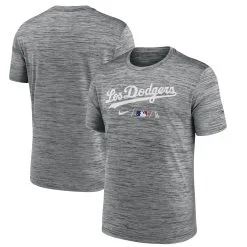 Men's Los Angeles Dodgers Nike Anthracite City Connect Practice T-Shirt