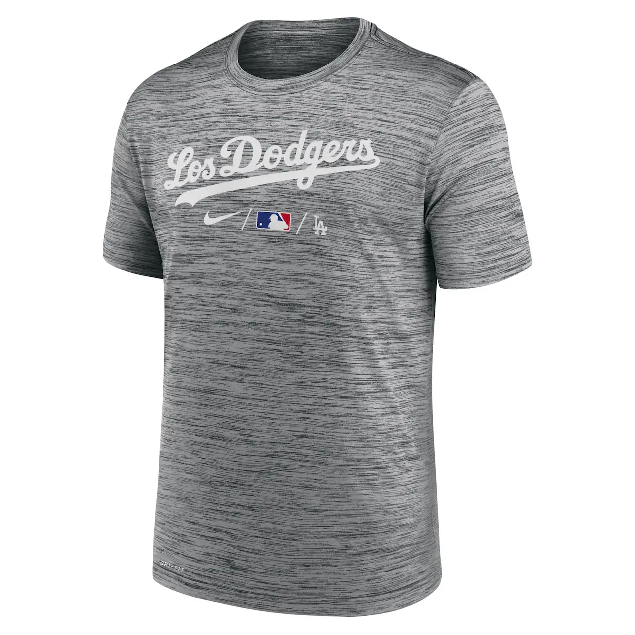 Men's Los Angeles Dodgers Nike Anthracite City Connect Practice T-Shirt - Image 2